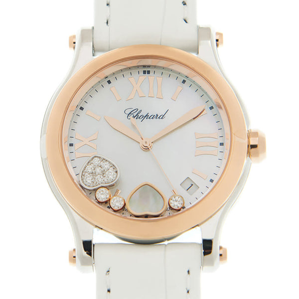 Chopard Happy Hearts Quartz Mother of Pearl Dial Ladies Watch #278582-6009 - Watches of America