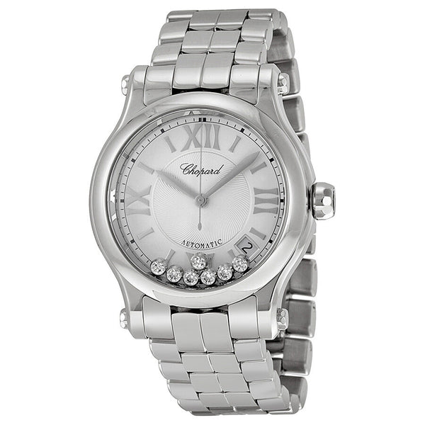 Chopard Happy Sport Automatic Silver Dial Ladies Watch #278559-3002 - Watches of America