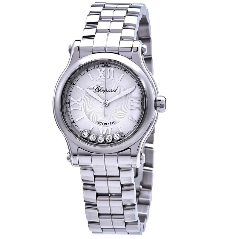 Chopard Happy Sport Automatic Silver Dial Ladies Watch 278573 3012