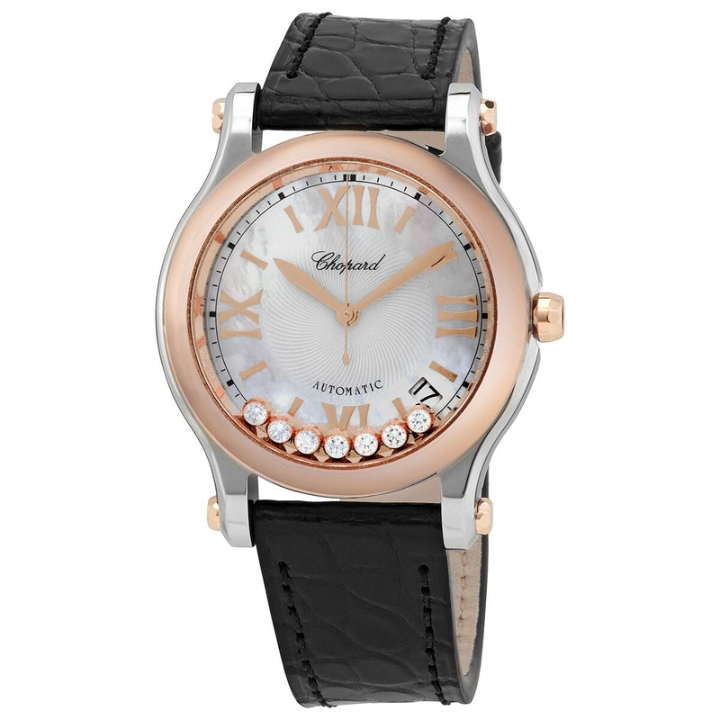 Chopard Happy Sport Automatic White Dial Ladies 36mm Watch #278559-6008 - Watches of America