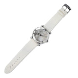 Chopard Happy Sport Diamond Mickey Mouse Mother Of Pearl Dial White Satin Ladies Watch #288524-3004 - Watches of America #2