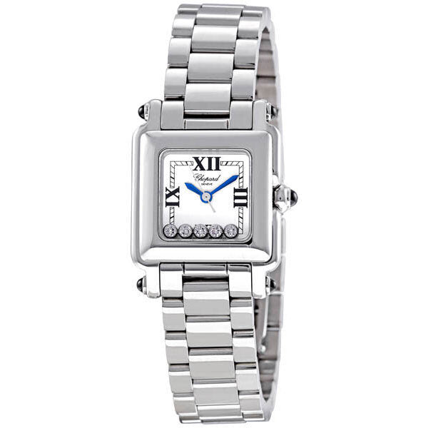 Chopard Happy Sport Diamond Steel Mini Ladies Watch #278893-3006 - Watches of America