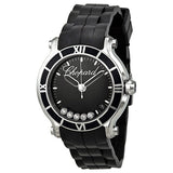 Chopard Happy Sport Floating Diamonds Black Dial Ladies Watch #278551-3002 - Watches of America