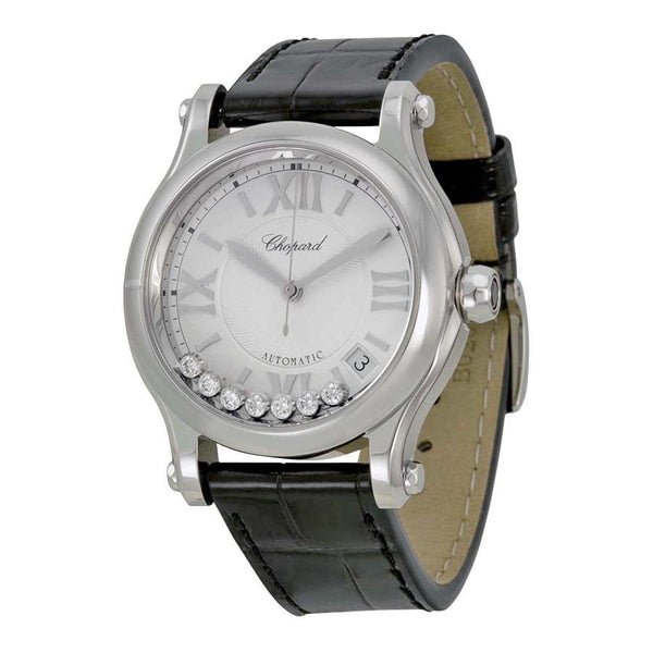 Chopard Happy Sport Automatic Silver Dial Ladies Watch #278559-3001 - Watches of America