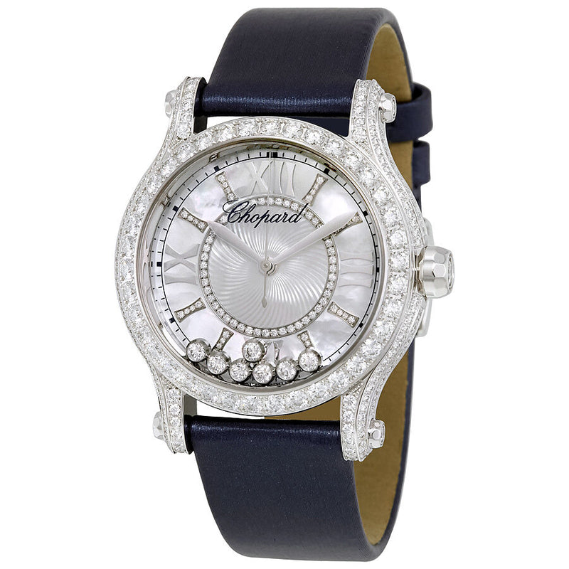 Chopard Happy Sport Mother of Pearl Guilloche Dial Ladies Watch #274891-1008 - Watches of America