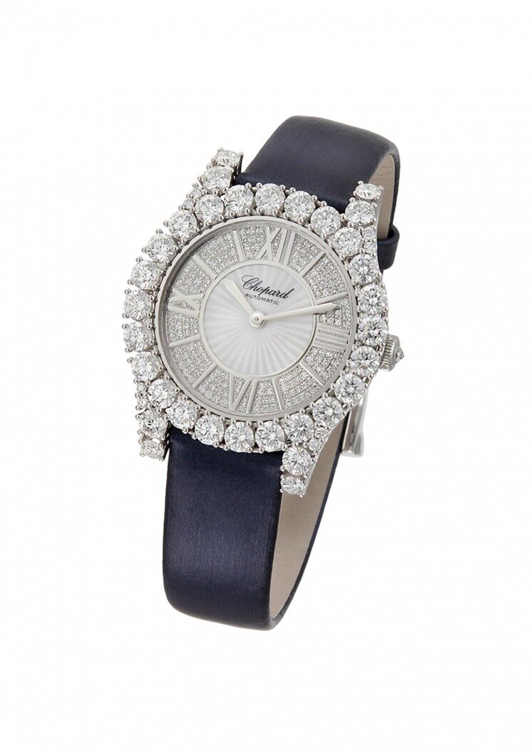 Chopard Heure du Diamant Diamond Guilloche Dial Ladies Watch #139419-1001 - Watches of America