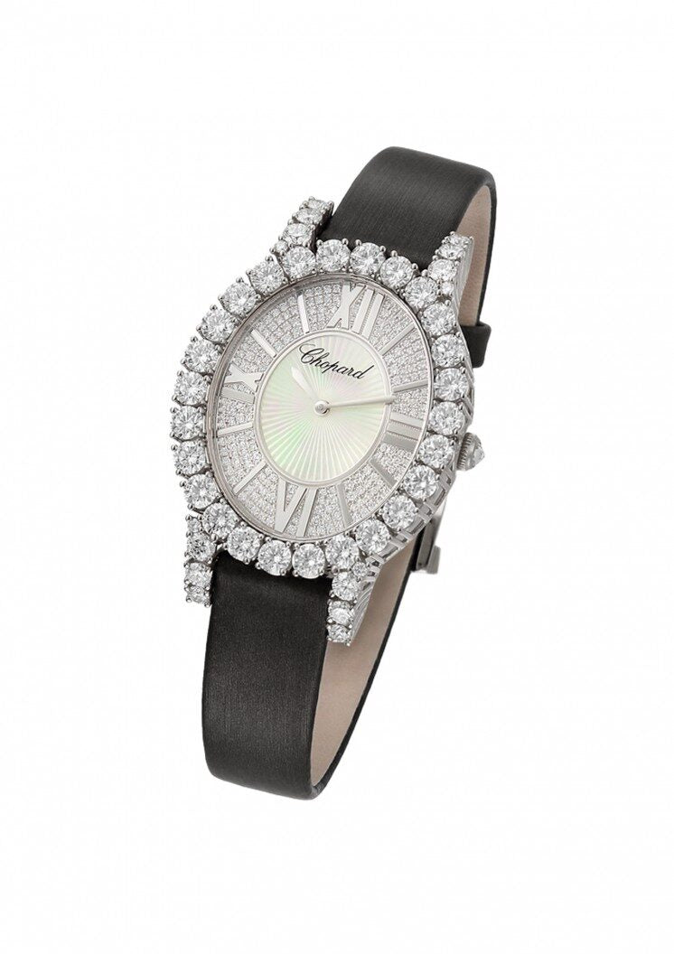 Chopard Heure du Diamant Diamond Set guilloche Dial Ladies Watch #139383-1001 - Watches of America