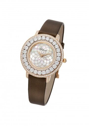 Chopard Heure du Diamant Mother of Pearl Filigree Motif Dial Ladies Watch #139423-9002 - Watches of America