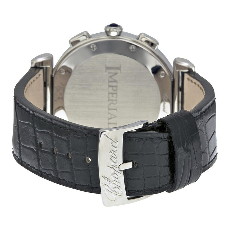 Chopard Imperiale Chronograph Automatic Silver Dial Stainless Steel Men's Leather Strap Watch 388549-3001 #38/8549-3001 - Watches of America #3