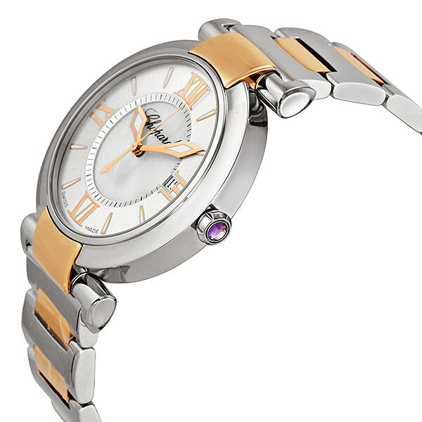 Chopard Imperiale Silver Dial 18k Rose Gold and Steel Ladies Watch #388532-6002 - Watches of America #2