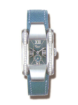 Chopard La Strada Diamond Steel Blue Ladies Watch #41/8412 - Watches of America