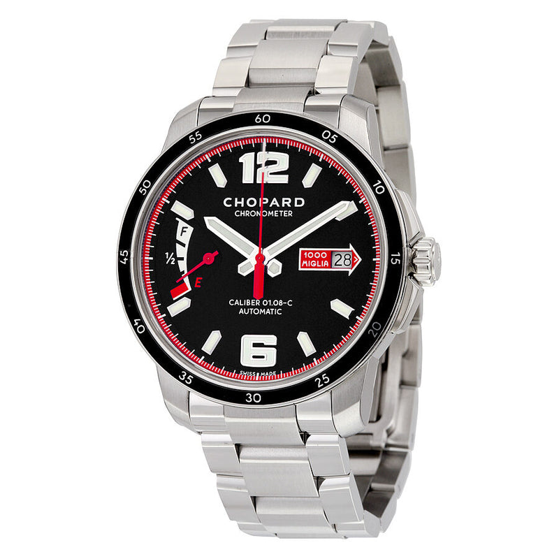 Chopard Millie Miglia GTS Automatic Black Dial Silver Stainless Steel Men's Watch #158566-3001 - Watches of America
