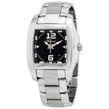 Chopard Two O Ten Black Dial Stainless Steel Ladies Watch #118464-3001 - Watches of America