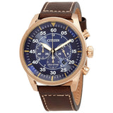 Citizen Avion Chronograph Eco-Drive Blue Dial Men's Watch #CA4213-18L - Watches of America