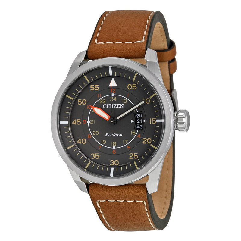 Citizen Avion Dark Grey Dial Men's Watch #AW1361-10H - Watches of America