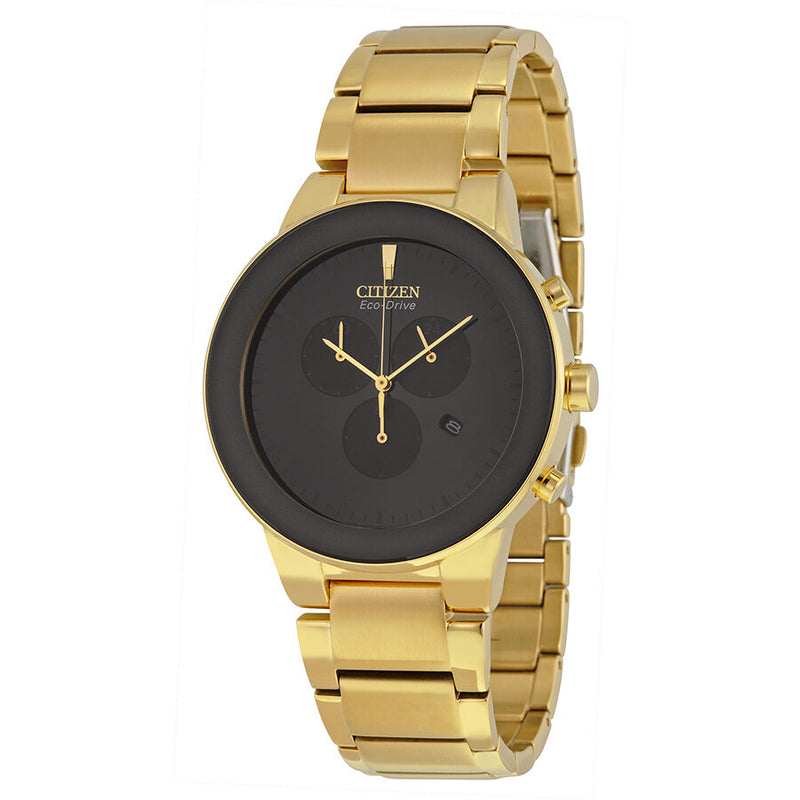 Reloj Citizen Axiom Eco Drive Cronógrafo Esfera Negra Hombre