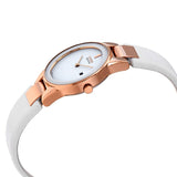 Citizen Axiom White Dial White Leather Ladies Watch #GA1053-01A - Watches of America #2