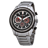 Citizen Black Dial Eco-Drive Super Titanium Chronograph Watch #CA4241-55E - Watches of America
