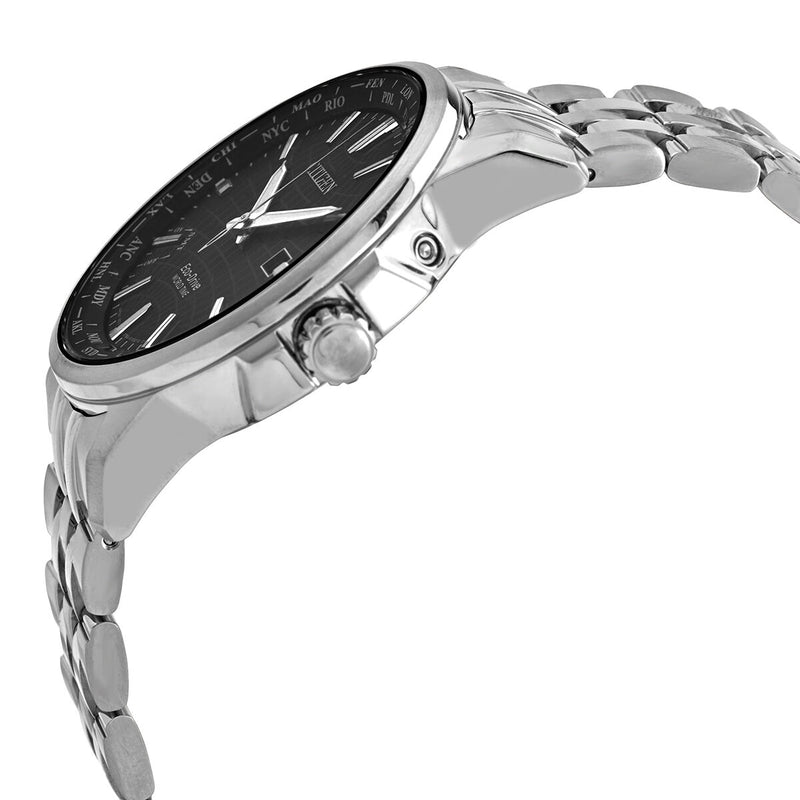 Citizen Brycen World Time Black Dial Stainless Steel Men's Watch #BX1000-57E - Watches of America #2