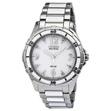 Citizen Ceramic Eco-Drive Diamond White Dial Ladies Watch #EM0030-59A - Watches of America