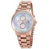 Citizen Chandler Chronograph Eco-Drive Mother of Pearl Diamond Watch #FB3003-51Y - Watches of America