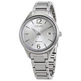 Citizen Chandler Silver Dial Stainless Steel Ladies Watch #FE6100-59A - Watches of America