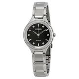 Citizen Corso Diamond Black Diamond Dial Ladies Watch #FE2100-51E - Watches of America