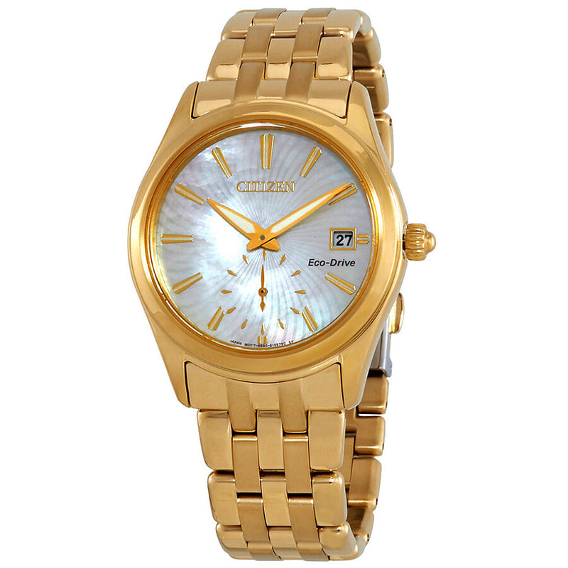 Citizen Corso White Mother of Pearl Dial Ladies Watch #EV1032-51D - Watches of America