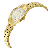 Citizen Diamond Bezel Gold-tone Stainless Steel Ladies Watch #GA1062-51P - Watches of America #2