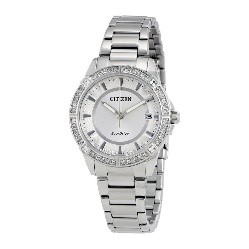 Citizen Drive Silver Dial Ladies Watch #FE6060-51A - Watches of America