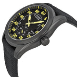 Citizen Eco Drive Black and Yellow Dial Black Nylon Strap Men's Watch #BV1085-14E - Watches of America #2