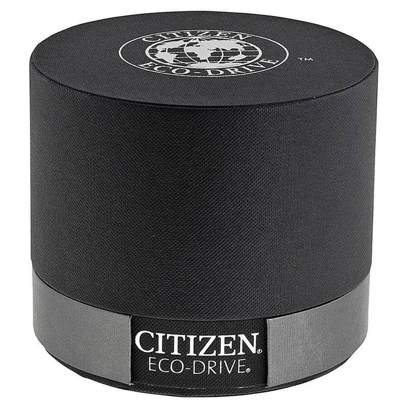Citizen Eco Drive Black Dial Stainless Steel Men's Watch AT9010