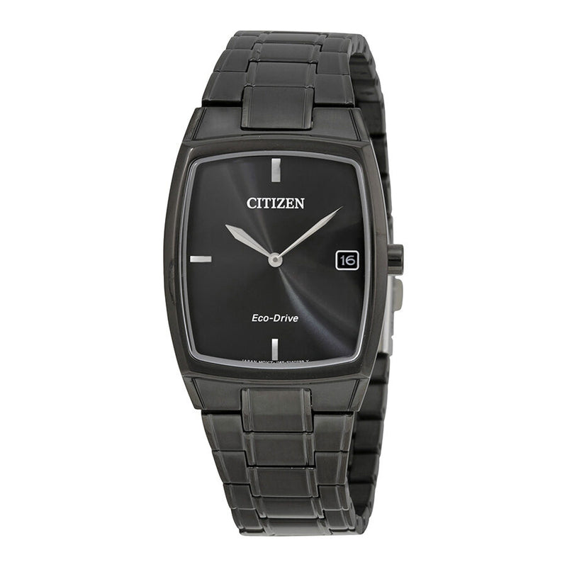 Citizen Eco-Drive Black Stainless Steel Men's Dress Watch #AU1077-59H - Watches of America