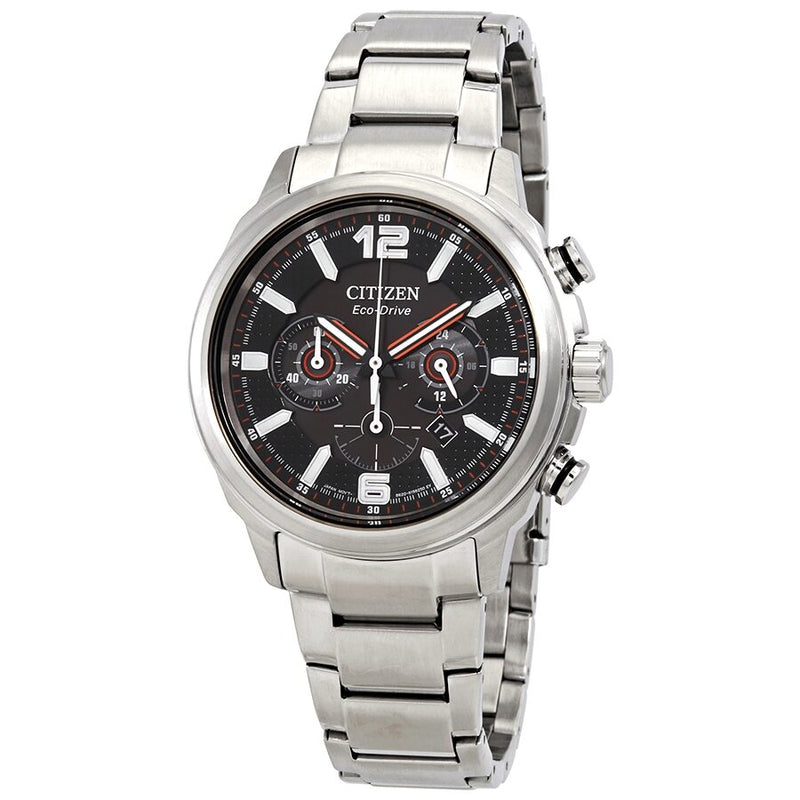 Citizen Eco-Drive Chronograph Black Dial Men's Watch #CA4380-83E - Watches of America