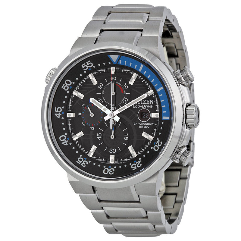 Citizen Eco Drive Endeavor Black Dial Men's Watch #CA0440-51E - Watches of America