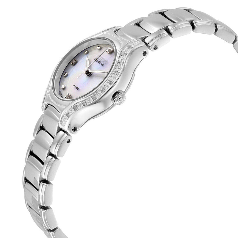 Citizen Eco Drive Silhouette Diamond Ladies Watch EW0970-51B 