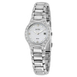 Citizen Eco Drive Silhouette Diamond Ladies Watch #EW0970-51B - Watches of America