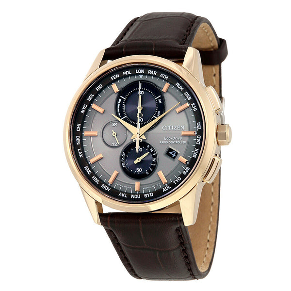 Citizen Eco-Drive World Chronograph A-T Men's Watch #AT8113-04H - Watches of America