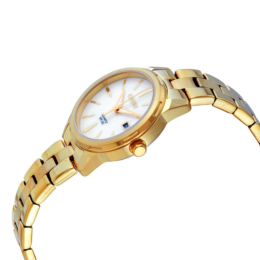 Citizen Elegance Mother of Pearl Dial Ladies Gold tone Watch EU6072 56D Watches of America