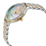 Citizen L Mother Of Pearl Dial Ladies Two Tone Watch #EM0554-58N - Watches of America #2