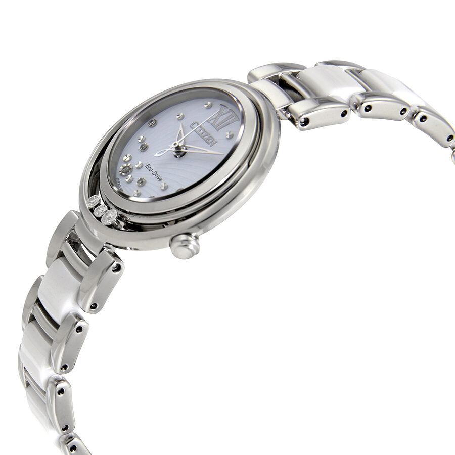 Citizen L Sunrise White Diamond Accented Dial Ladies Watch EM0320 83A Watches of America