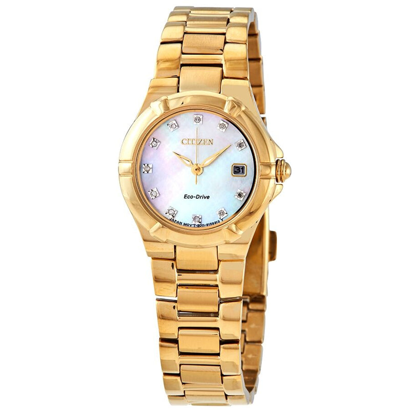 Citizen Eco-Drive Crystal Ladies Watch #EW1532-61D - Watches of America