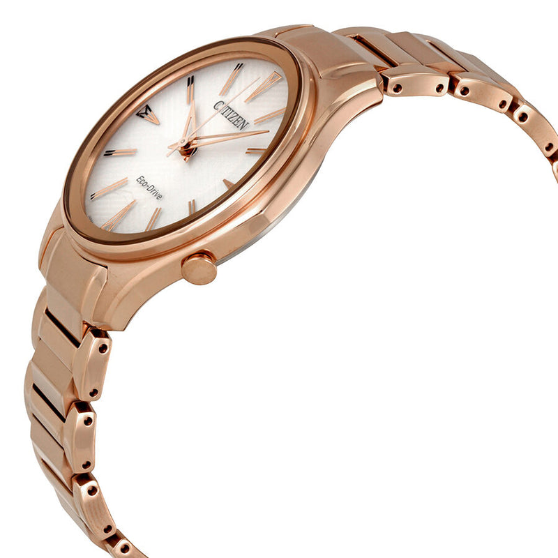 Citizen Modena White Dial Rose Gold-tone Ladies Watch #EM0593-56A - Watches of America #2