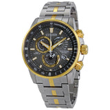 Citizen PCAT Perpetual Alarm Chronograph Quartz Grey Dial Men's Watch #AT4124-51H - Watches of America