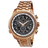 Citizen Perpetual Calendar Chronograph Black Dial Rose Gold-Tone Men's Watch #BL5403-54E - Watches of America