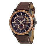 Citizen Perpetual Chrono A-T Dark Brown Dial Men's Watch #AT4006-06X - Watches of America