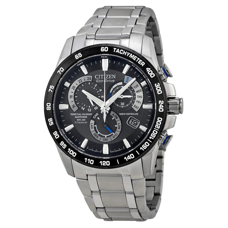 Citizen Perpetual Chrono A-T Eco-Drive Titanium Chronograph Men's Watch #AT4010-50E - Watches of America