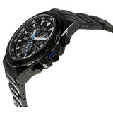 Citizen Perpetual Eco Drive Black Stainless Steel Chronograph Men's Watch #BL5435-58E - Watches of America #2
