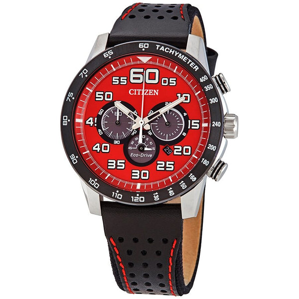 Citizen Watches For Men Red And Black Citizen Primo Chronograph