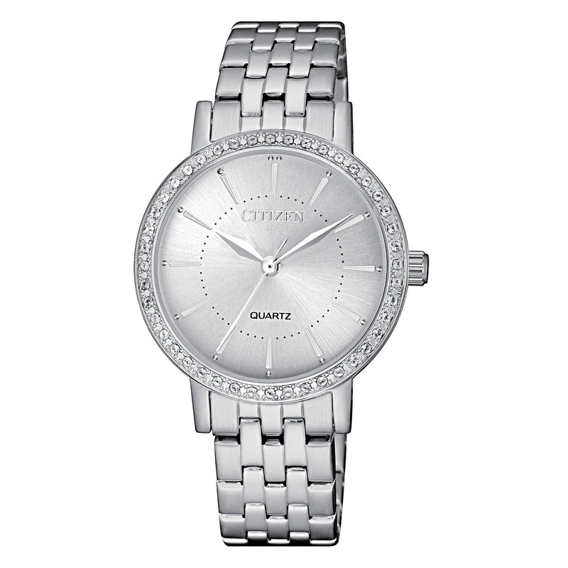 Citizen Quartz Silver Dial Ladies Watch #EL3040-80A - Watches of America